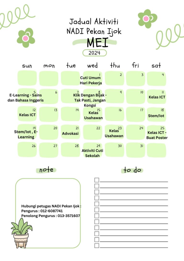 white green cute minimalist may 2024 monthly planner A4